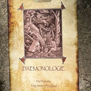Daemonologie by His Majestie King James I of England - Vintage Book Cover
